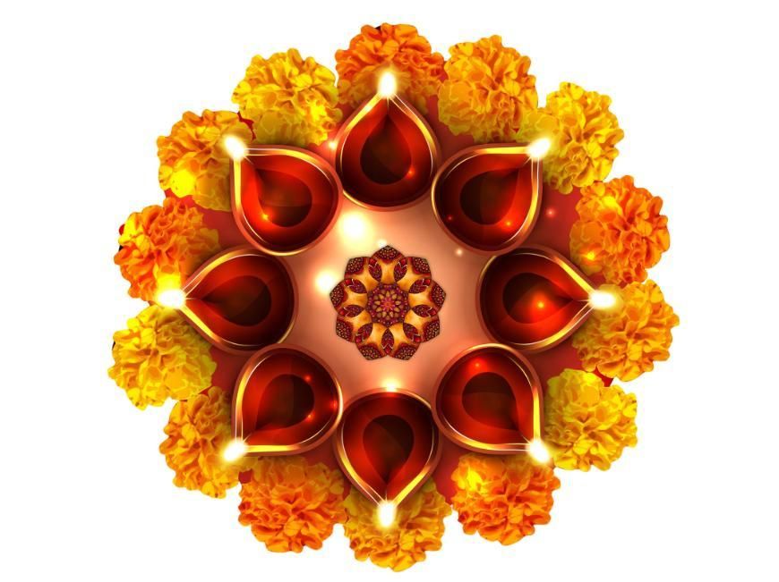 Diwali Rangoli Stickers Genda